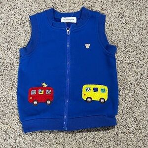 ⭐️3/$20 Blue Kids Vest with Car Design